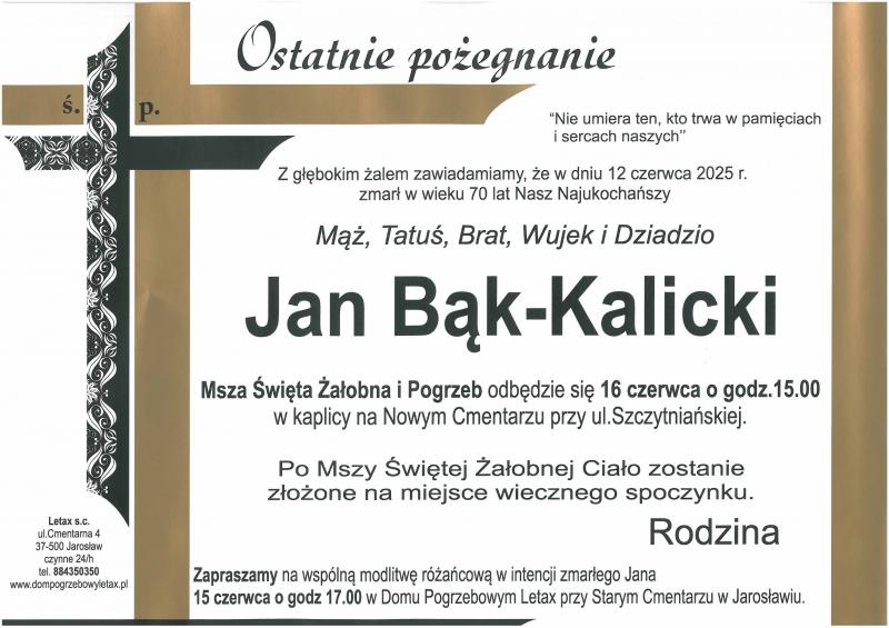 Jan Bąk-Kalicki