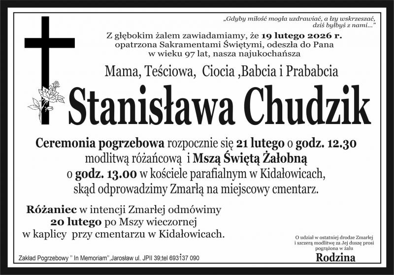 Stanisława  Chudzik