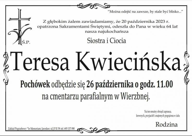 Teresa Kwiecińska