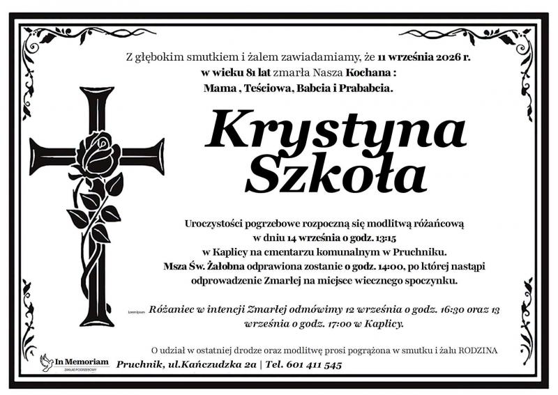 Krystyna Szkoła