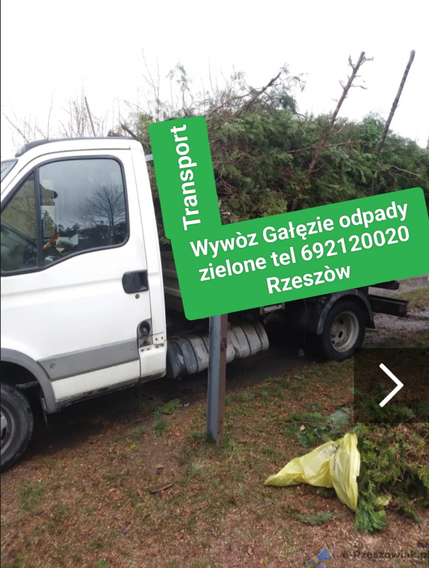 Oferuję transport odpadów utylizacje gałezie...