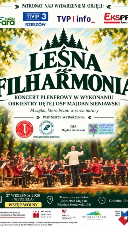Leśna Filharmonia - koncert Orkiestry Dętej OSP Majdan Sieniawski