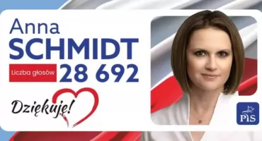  Bardzo dziękuję wszystkim, którzy oddali na mnie swój głos - Anna Schmidt