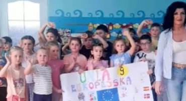 Wydarzenie eTwinning „20 Lat Razem - Polska i Europa” w Miejskim Przedszkolu nr 9 im. Jana Brzechwy w Jarosławiu