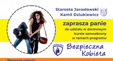 Bezpłatne zajęcia z samoobrony dla dorosłych mieszkanek powiatu jarosławskiego „Bezpieczna kobieta”. Ruszyły zapisy