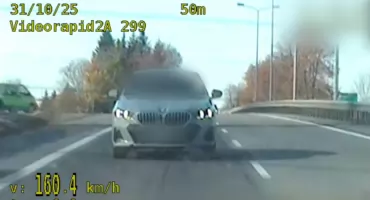 Brawurowa jazda 20-latka zakończyła się utratą prawa jazdy, wysokim mandatem i punktami karnymi (ZDJĘCIA, WIDEO)