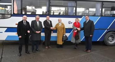 PKS Jarosław przekazał używany autobus mieszkańcom Chyrowa na Ukrainie