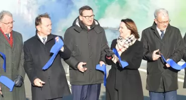 Nowy most na Sanie oddany do użytku! Były premier Mateusz Morawiecki uczestniczył w jego otwarciu (ZDJĘCIA, WIDEO) 