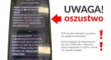 Oszuści znowu podszywają się pod ZUS