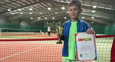 6-letni Samuel Dziukiewicz znów zwyciężył w tenisowym turnieju