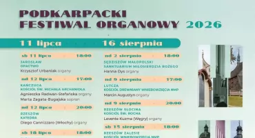 Podkarpacki Festiwal Organowy 2026 