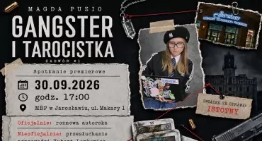 Spotkanie autorskie z Magdą Puzio, autorką Gangstera i tarocistki. Spotkanie poprowadzi Hubert Lewkowicz