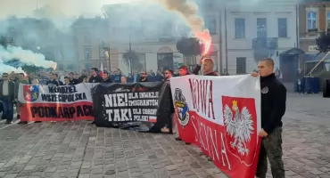 Pikieta antyimigracyjna w Jarosławiu. Jakie padały hasła?